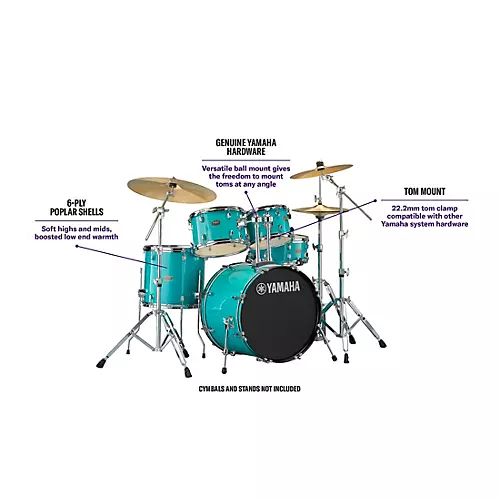 Yamaha Rydeen 5-Piece Shell Pack With 22