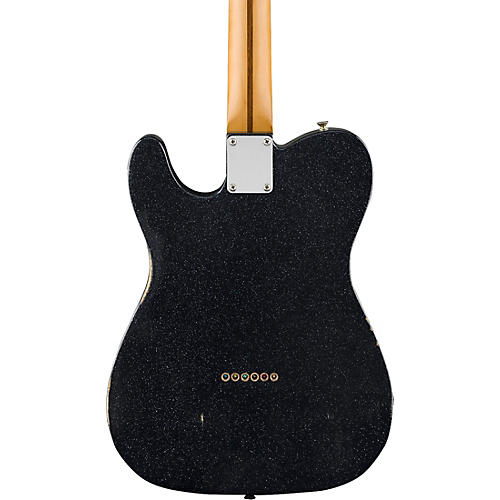 Fender Brad Paisley Road Worn Telecaster Electric Guitar Black Sparkle