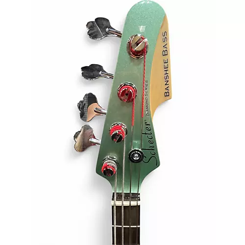 Used Schecter Guitar Research BANSHEE BASS Surf Green Electric Bass Guitar Surf Green