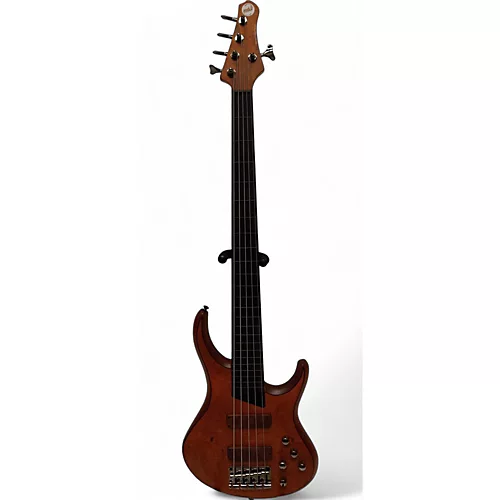Used MTD Kingston 5 String Fretless Mahogany Electric Bass Guitar Mahogany
