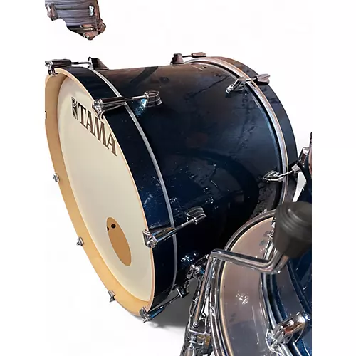 Used TAMA 3 Piece Superstar Classic Indigo Sparkle Drum Kit Indigo Sparkle