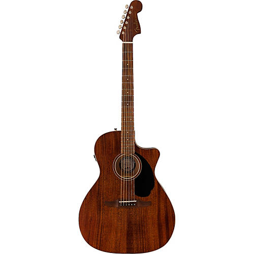 Fender California Newporter Special All-Mahogany Acoustic-Electric Guitar Honey Burst