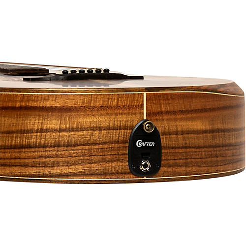 CRAFTER Big Mino All-Koa Left-Handed Acoustic-Electric Guitar Natural