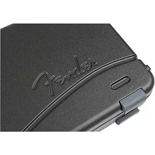 Fender Deluxe Molded ABS Strat/Tele Guitar Case Black Gray/Silver