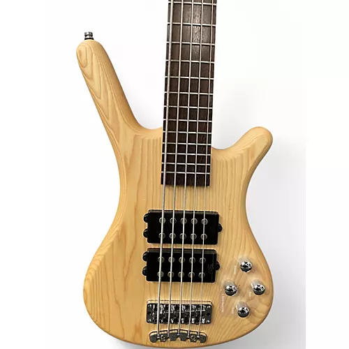 Used Warwick Corvette 5 String Natural Electric Bass Guitar Natural
