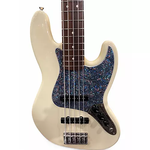 Used 2021 Fender American Professional II Jazz Bass V Olympic White Electric Bass Guitar Olympic White