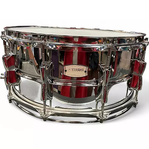Used Yamaha 14in Stage Custom Snare STEEL STEEL Drum STEEL 33