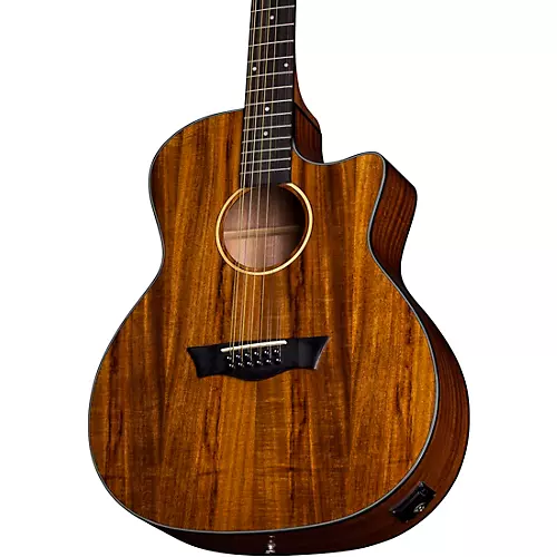 Dean AXS Exotic Cutaway Acoustic-Electric 12-String Guitar Koa