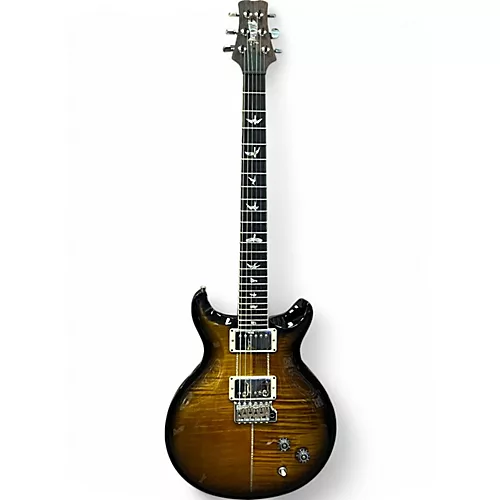 Used 2022 PRS Santana Signature Black Gold Burst Solid Body Electric Guitar Black Gold Burst