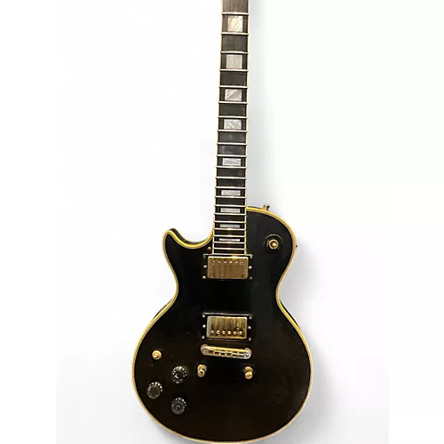 Vintage 1978 Gibson Les Paul Custom Left Handed Black Electric Guitar Black