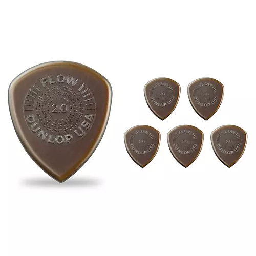 Dunlop Flow Standard 6-Pack Grip Guitar Picks 1.5 mm 6 Pack