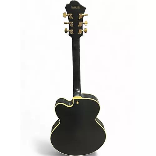 Used Ibanez PM3C-BKL Black Low Gloss Hollow Body Electric Guitar Black Low Gloss