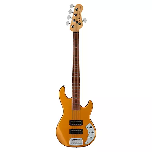 G&L CLF Research L-2500 5-String Electric Bass Pharaoh Gold