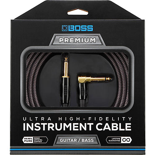 BOSS BIC-PA Premium Guitar Cable Straight to Angle 18 ft.