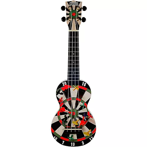 Mahalo Art Series Soprano Ukulele With Bag Tiki Motif