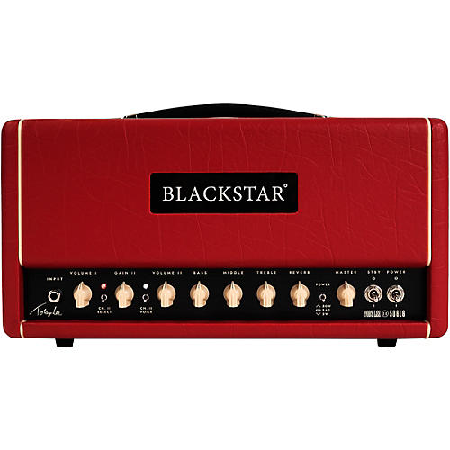 Blackstar St. James Toby Lee 50 6L6 50W Tube Guitar Head and 2x12 Guitar Cabinet Red