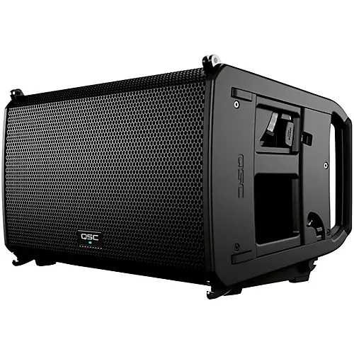 QSC Three LA112 Ground Stack Active Line Array Speakers Package With Two KS212C Subwoofers