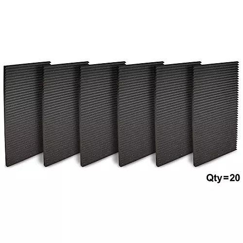 Auralex Studiofoam Wedges 24x48x1 inch Acoustic Panel 20-pack Burgundy