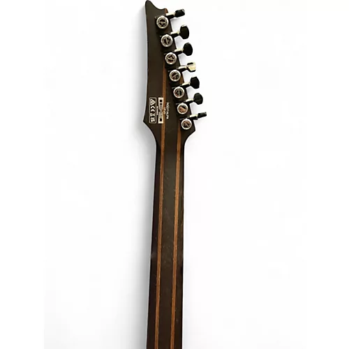 Used Ibanez RGD71 ALPA Charcoal Burst Black Stained Flat Solid Body Electric Guitar Charcoal Burst Black Stained Flat