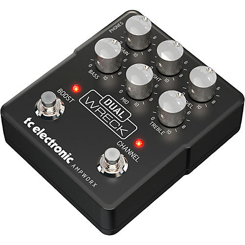 TC Electronic Ampworx Dual Wreck Preamp Pedal Black
