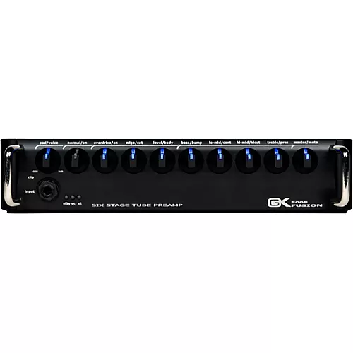 Gallien-Krueger Fusion 500S 500W Tube Hybrid Bass Amp Head Black
