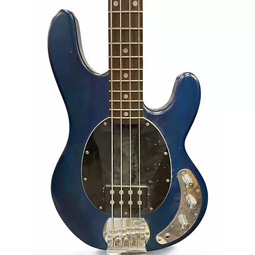 Used Sterling by Music Man Sub 4 Blue Electric Bass Guitar Blue