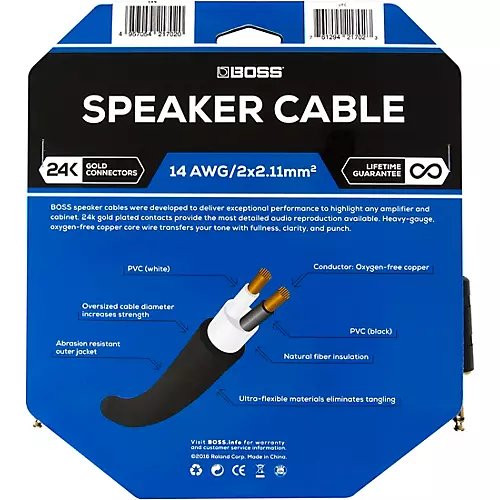 BOSS 14-Gauge Speaker Cable 15 ft.