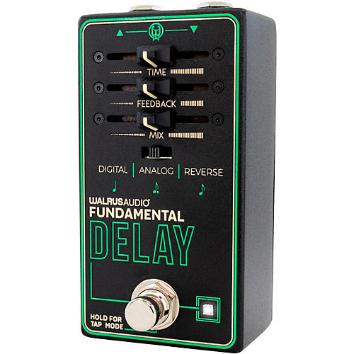Walrus Audio Fundamental Series Delay Effects Pedal Black