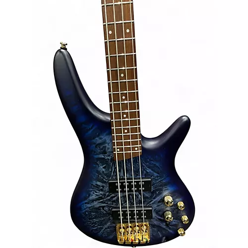 Used Ibanez SR300 Blue Burst Electric Bass Guitar Blue Burst