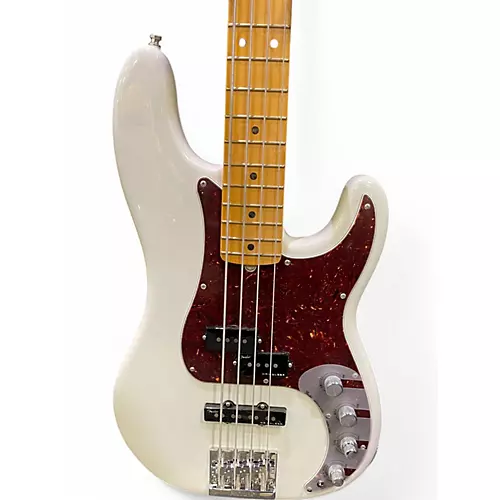 Used Fender American Ultra Precision Bass Pearl White Electric Bass Guitar Pearl White