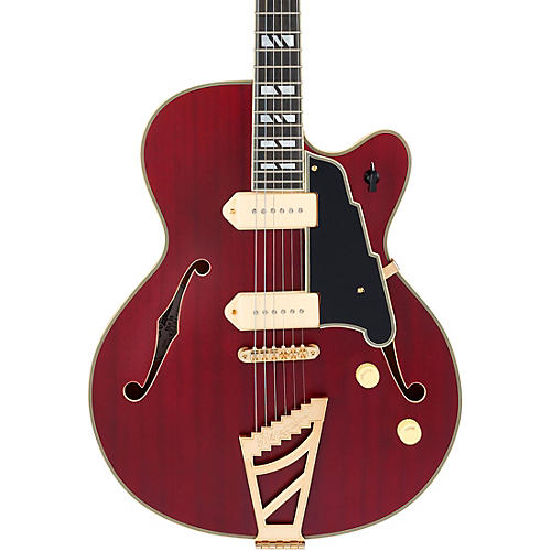D'Angelico Deluxe 59 Hollowbody Electric Guitar Satin Trans Wine