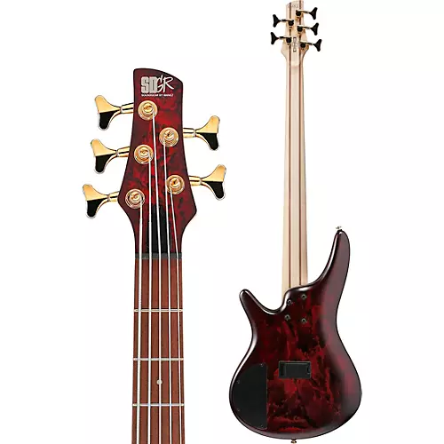 Ibanez SR305EDX 5-String Electric Bass Guitar Wine Red Frozen Matte