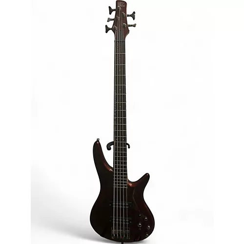 Used Ibanez SR305 5 String Brown Electric Bass Guitar Brown