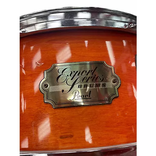 Used Pearl 14in export series snare in honey amber 14x5.5 honey amber Drum honey amber 33
