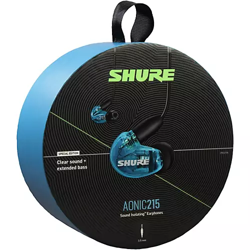 Shure MV7-S USB Microphone and AONIC215 Earphones Content Creator Bundles Black