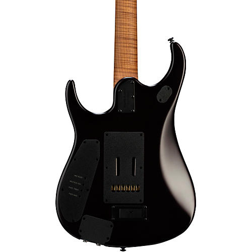 Ernie Ball Music Man JP15 Flamed Maple Top Electric Guitar Transparent Black