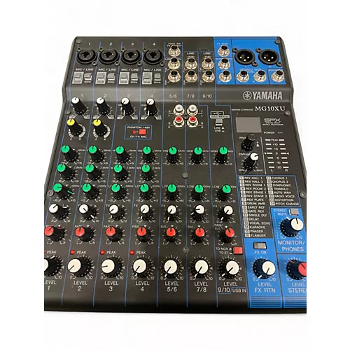 Used Yamaha MG10XU 10 Channel Mixer with Effects Unpowered Mixer