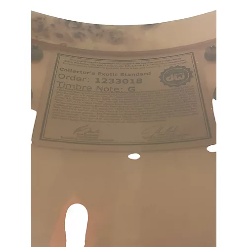 Used DW 8X14 Collector's Series Exotic Snare Blue Drum Blue 18