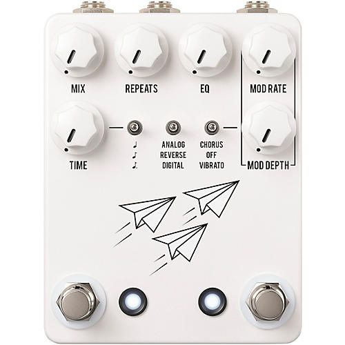 JHS Pedals Flight Delay Reverse Analog Digital Chorus Vibrato Effects Pedal Blue