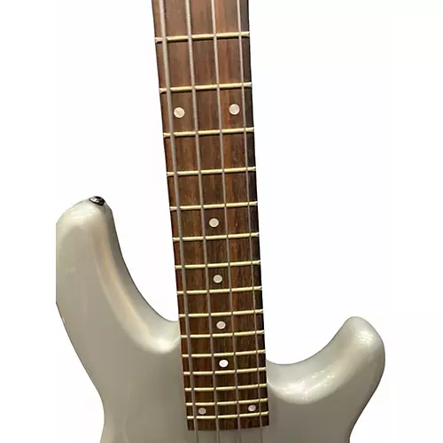 Used Schecter Guitar Research Raiden Deluxe 4 String SILVER Electric Bass Guitar SILVER
