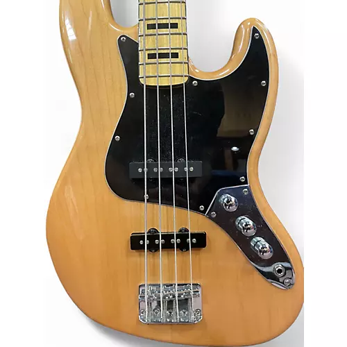 Used Squier Classic Vibe 70s Jazz Bass Natural Electric Bass Guitar Natural