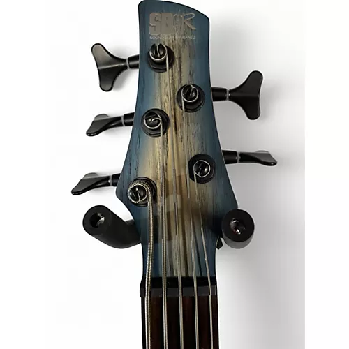 Used Ibanez SR605 Cosmic Blue Starburst Electric Bass Guitar Cosmic Blue Starburst