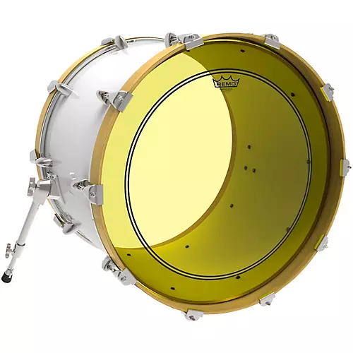 Remo Powerstroke P3 Colortone Yellow Bass Drum Head 26 in.