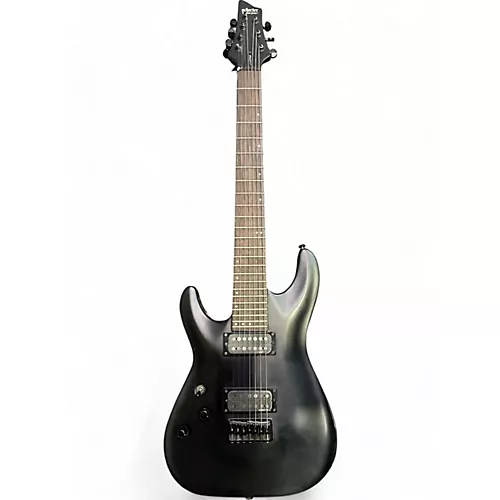 Used Schecter Guitar Research C7 STEALTH Black Electric Guitar Black