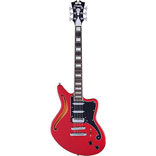 D'Angelico Premier Series Bedford SH Electric Guitar Offset Stopbar Tailpiece Oxblood