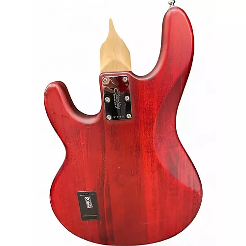 Used Sterling by Music Man Sting Ray Red Electric Bass Guitar Red