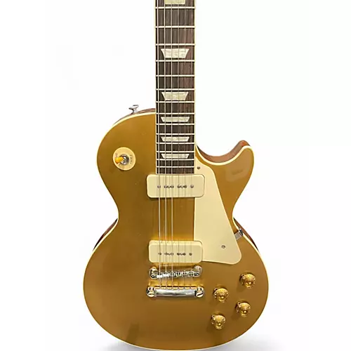 Used Gibson Les Paul Standard Gold Top Solid Body Electric Guitar Gold Top