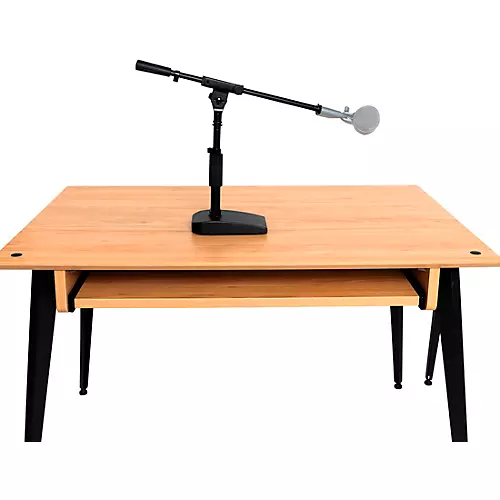 Shure SH-DESKTOP2 Compact Low-Profile Desktop Mic Stand With Single-Section Boom Black