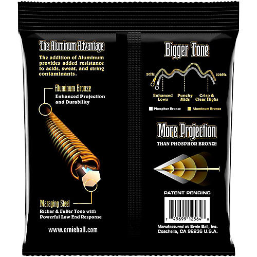 Ernie Ball Aluminum Bronze Medium Acoustic Guitar Strings
