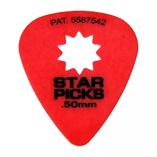 Everly Star Grip Guitar Picks (50 Picks) 1.14 mm Purple